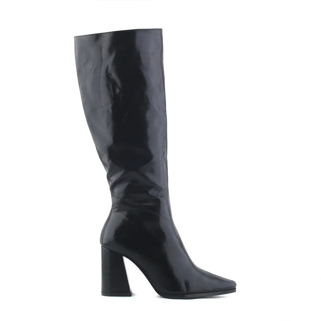 Bershka Zipper Knee High Boot | 100% Authentic Leather