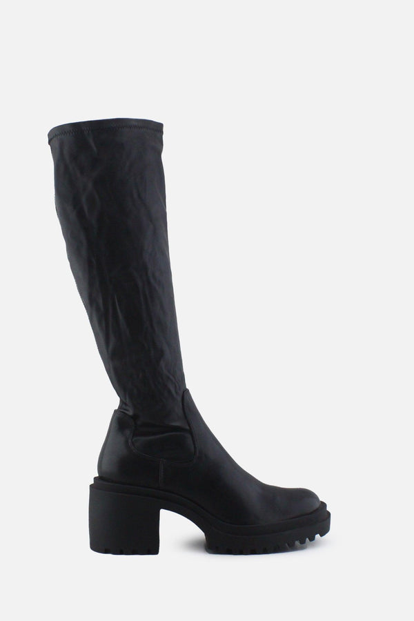 Zara Zipper Block Knee High Boots | 100%  Authentic Leather