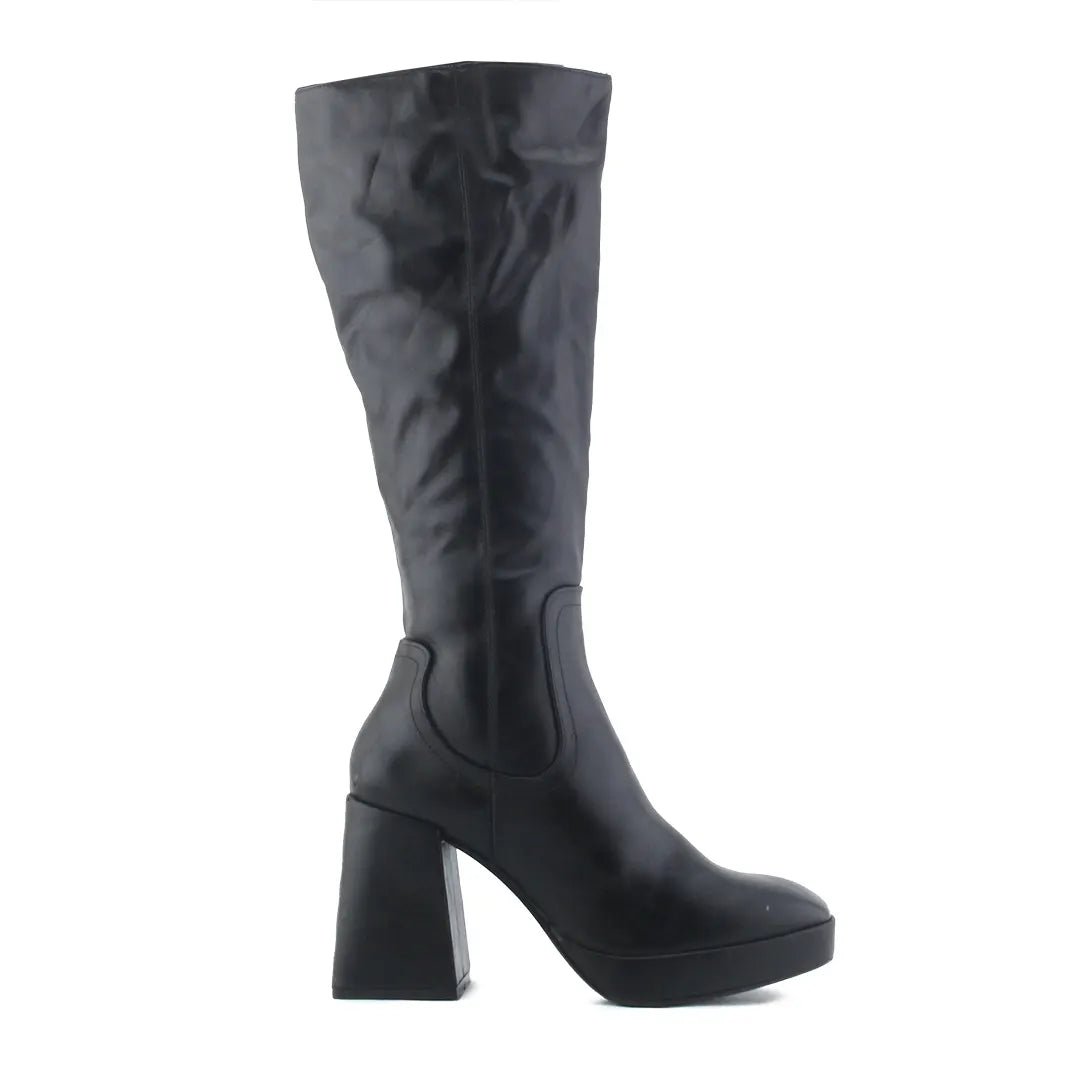 Pull & bear Zipper Knee High Boot | 100% Authentic Leather