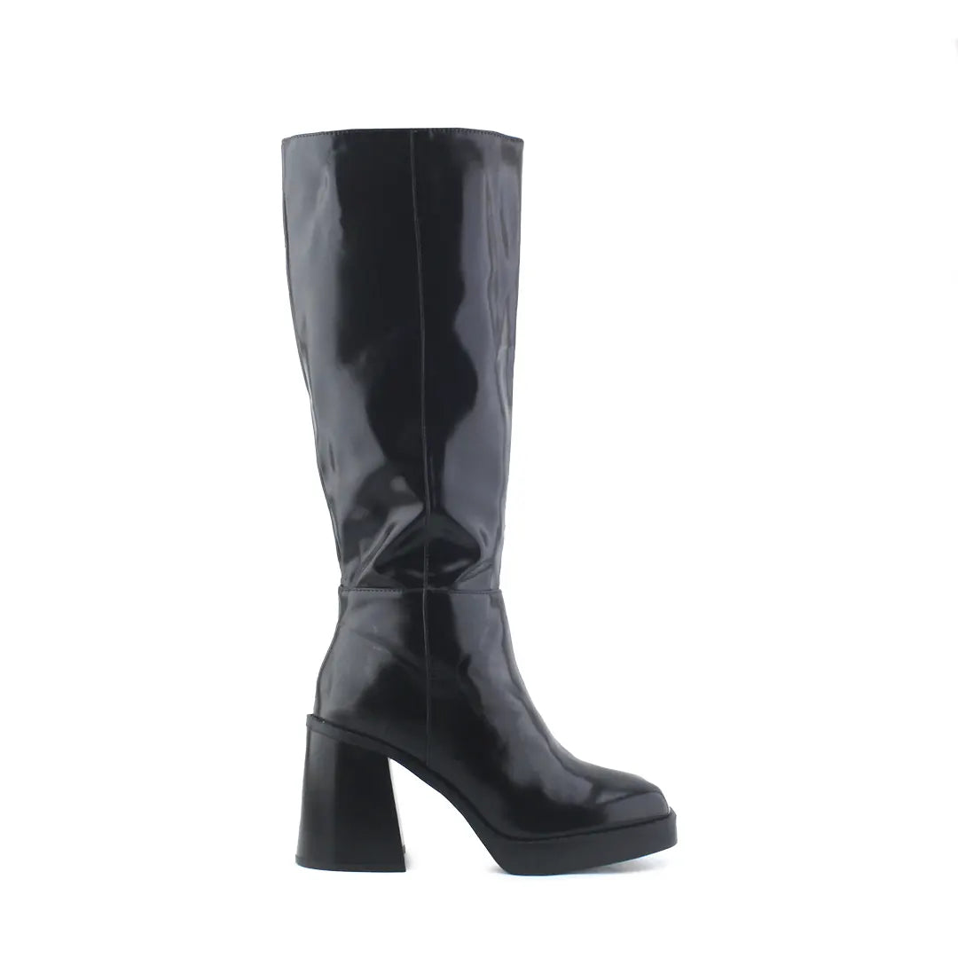 Stradivarius Zipper Knee High Boot | 100% Authentic Leather