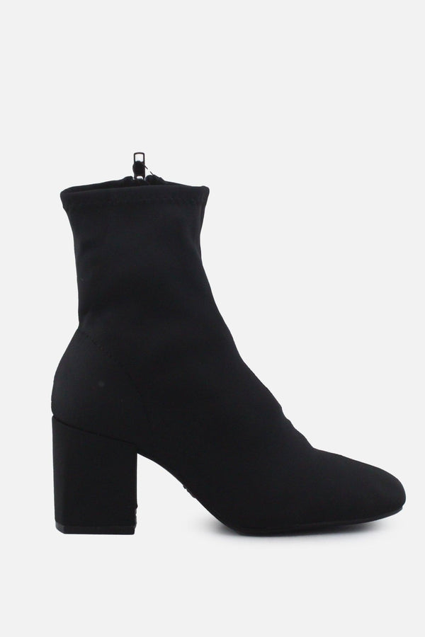 Zara Zipper Block Ankle Boots | Textile