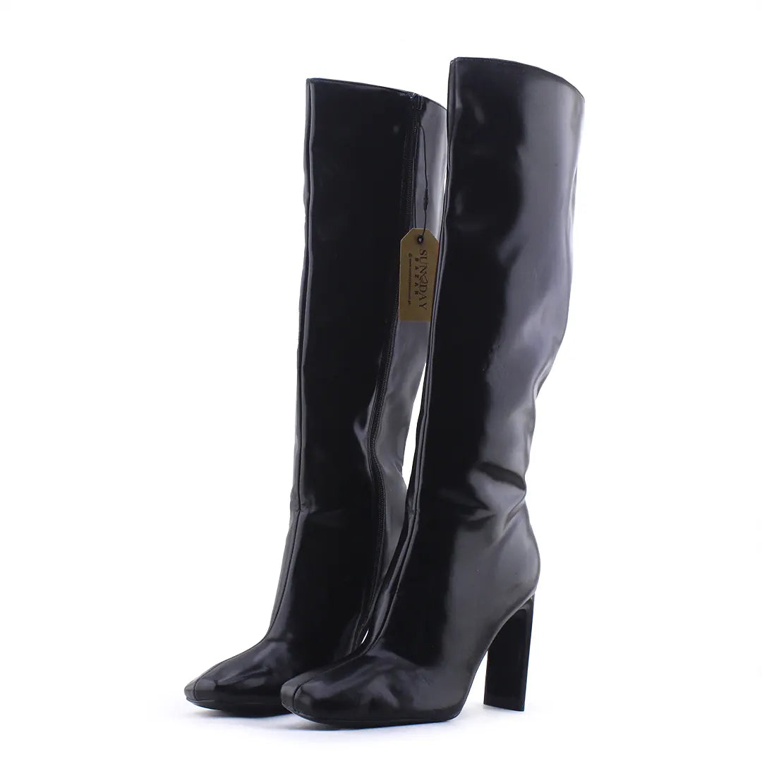 Zara Zipper Knee High Boot | 100% Authentic Leather