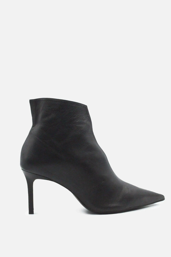 Zara Zipper Stilettos Heels Ankle Boots | 100% Authentic Leather