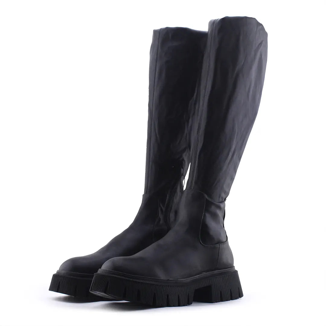 Zara Zipper Thigh High Boot | 100% Authentic Leather