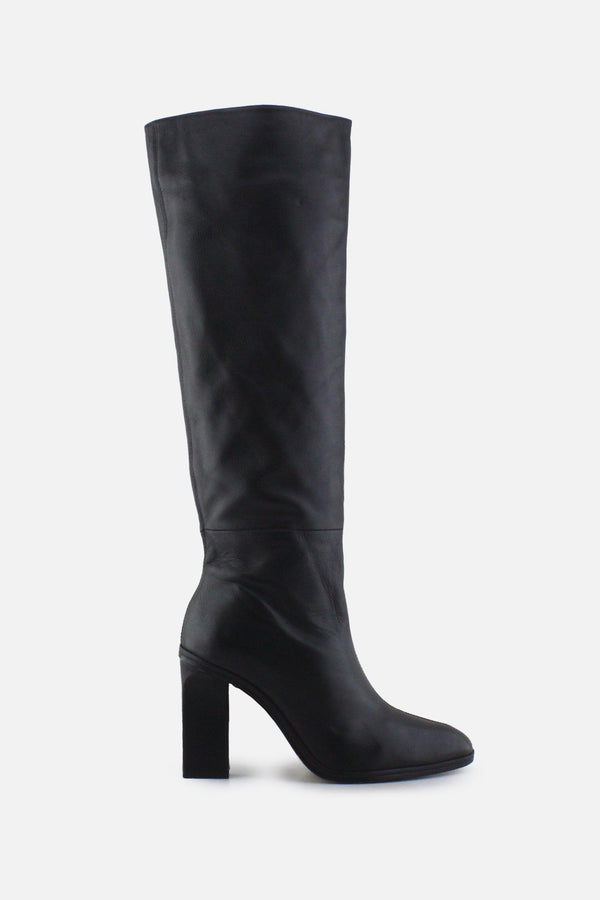 Zara Zipper Block Knee High Boots | 100%  Authentic Leather