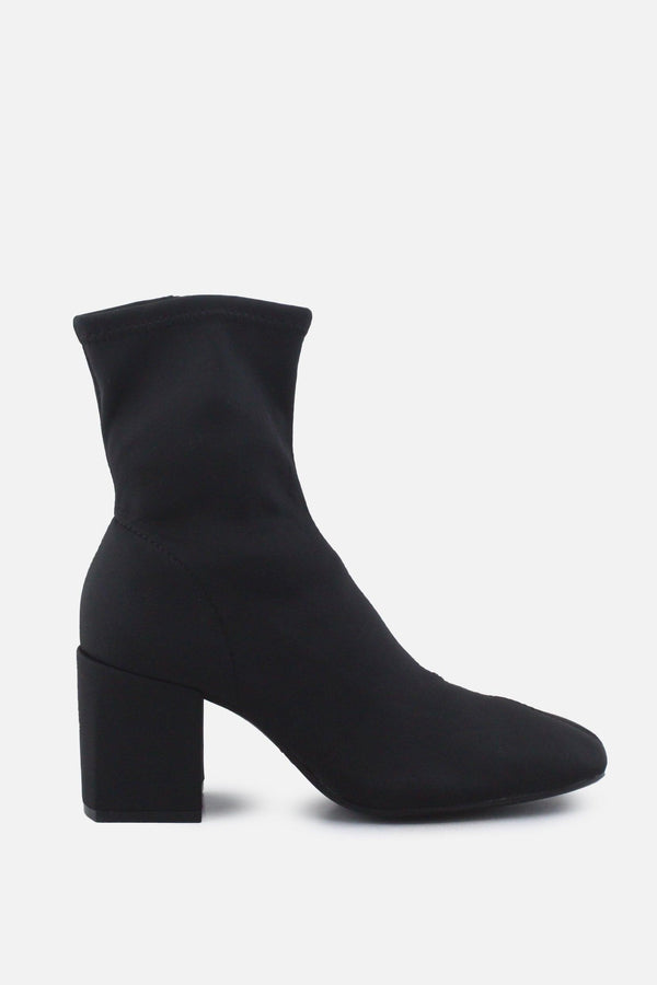 Zara Zipper Block Ankle Boots | Textile