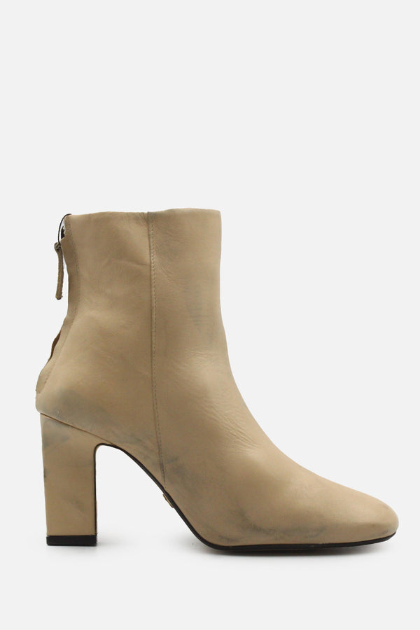 Zara Zipper Block Heels Ankle Boots | 100% Authentic Leather