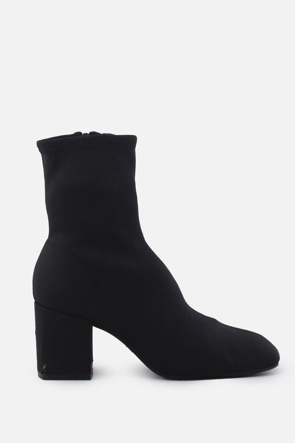 Zara Zipper Block Ankle Boots | Textile