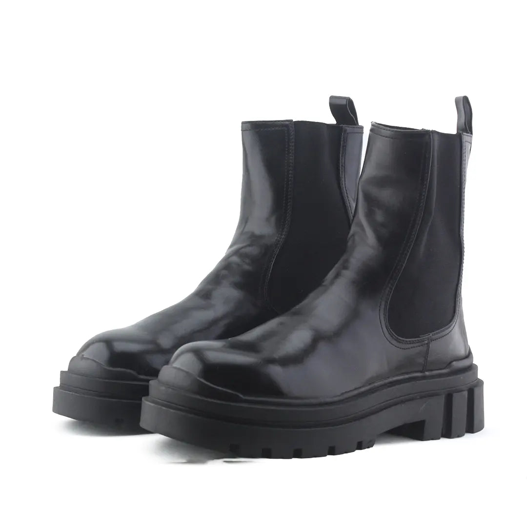 Bershka Stretchable Ankle Boot | 100% Authentic Leather