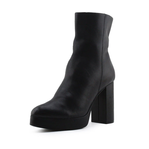 Zara Zipper Block Heel Ankle Boots | 100% Authentic Leather