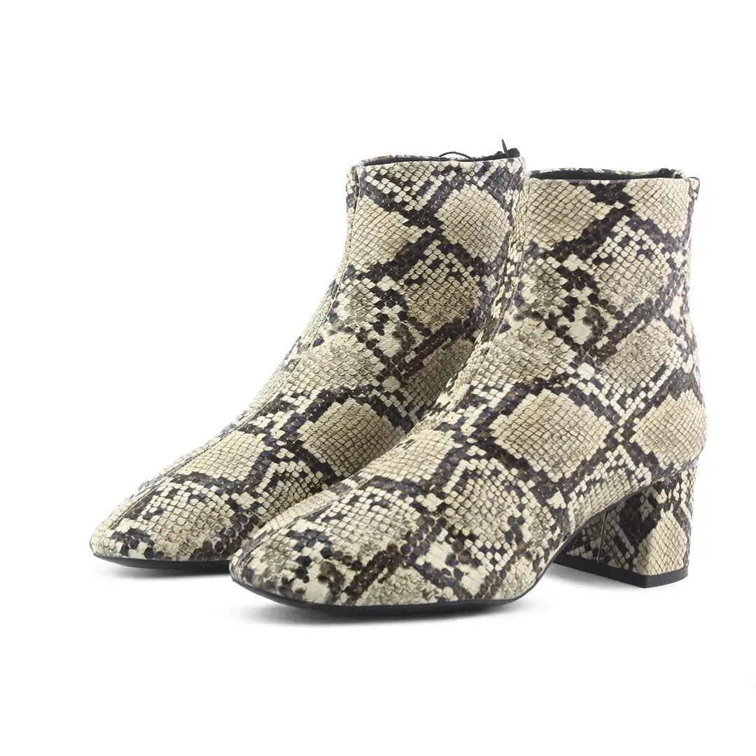 Mango Zipper Ankle Boot | 100% Authentic Leather
