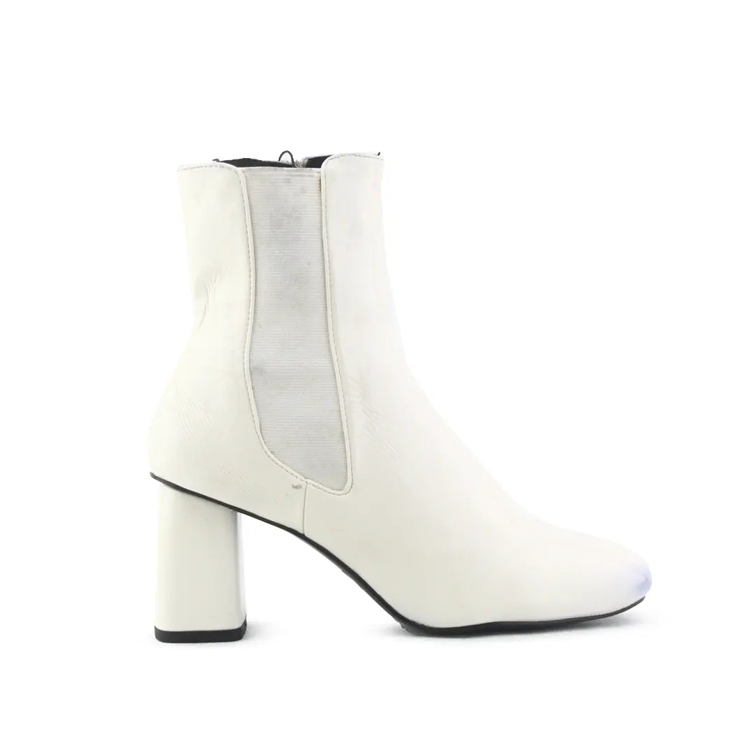 Zara Zipper Stretchable Patent Ankle Boot