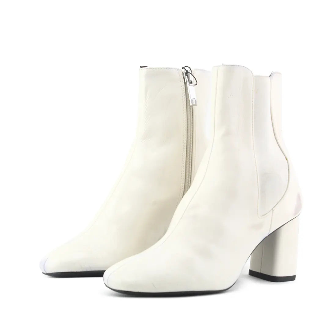 Zara Zipper Stretchable Patent Ankle Boot