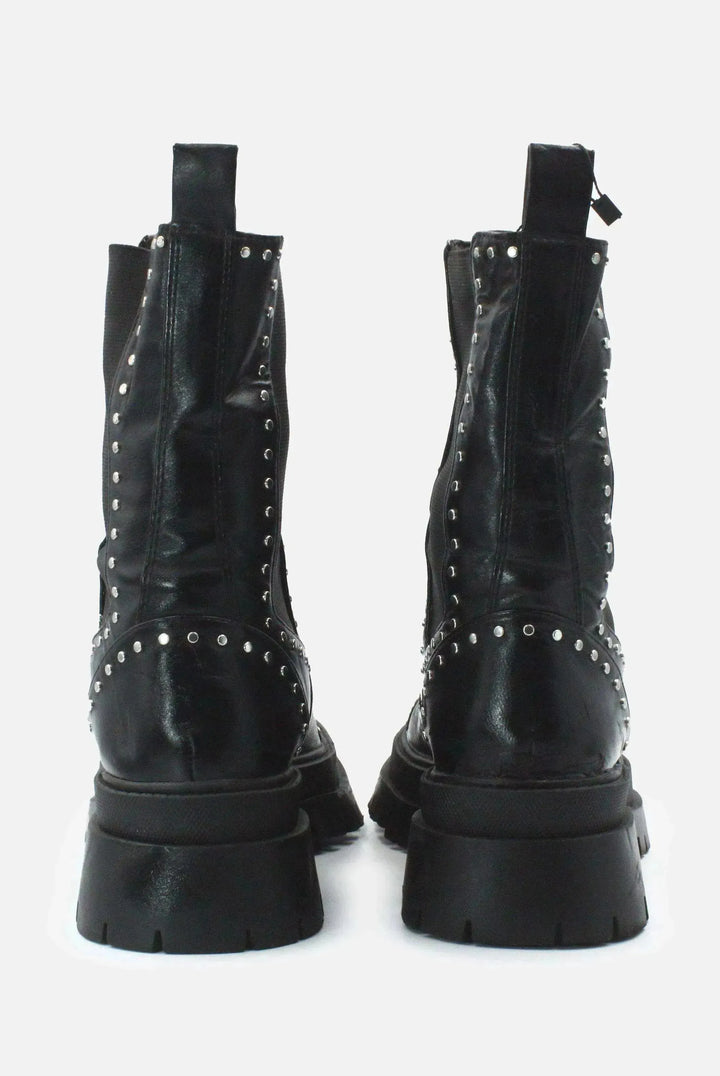 Stradivarius Stretchable Block Ankle BootsAnkle Boots | 100% Authentic Leather - sundaybazar