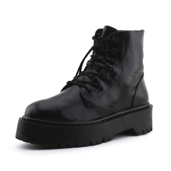 Pull & Bear Zipper Laces Combat Boots | 100% Authentic Leather