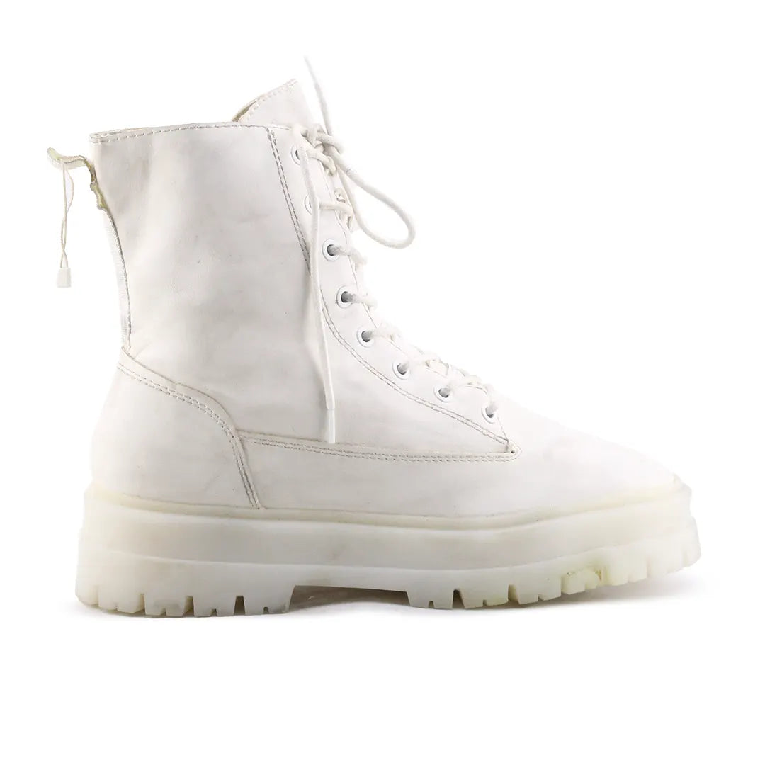 Stradivarius Zipper Lace Up Ankle Boot | 100% Authentic Leather