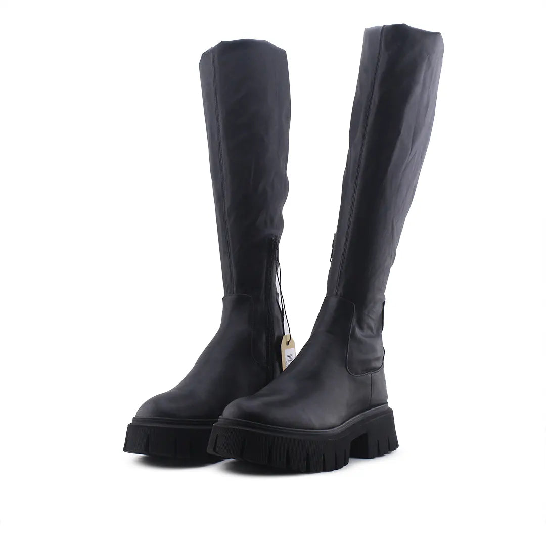 Zara Zipper Thigh High Boot | 100% Authentic Leather
