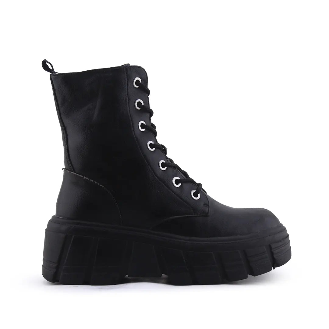 Stradivarius Zipper Lace Up Ankle Boot | 100% Authentic Leather