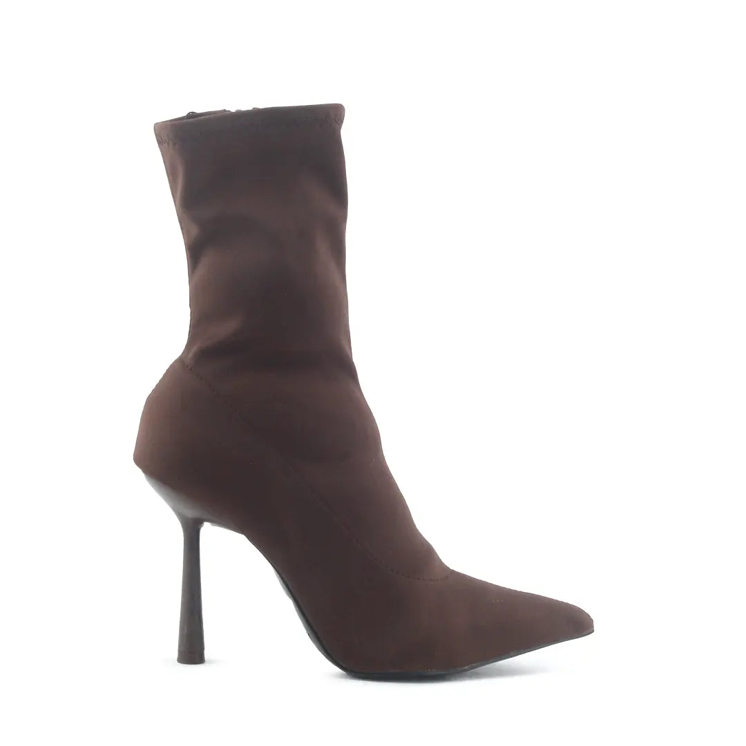 Zara Zipper Textile Ankle Boot