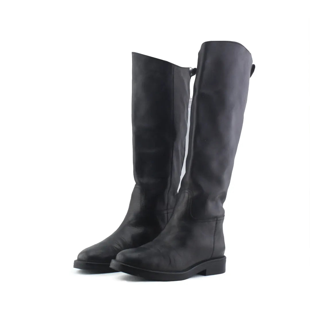 Massimo Dutti Knee High Boot | 100% Authentic Leather