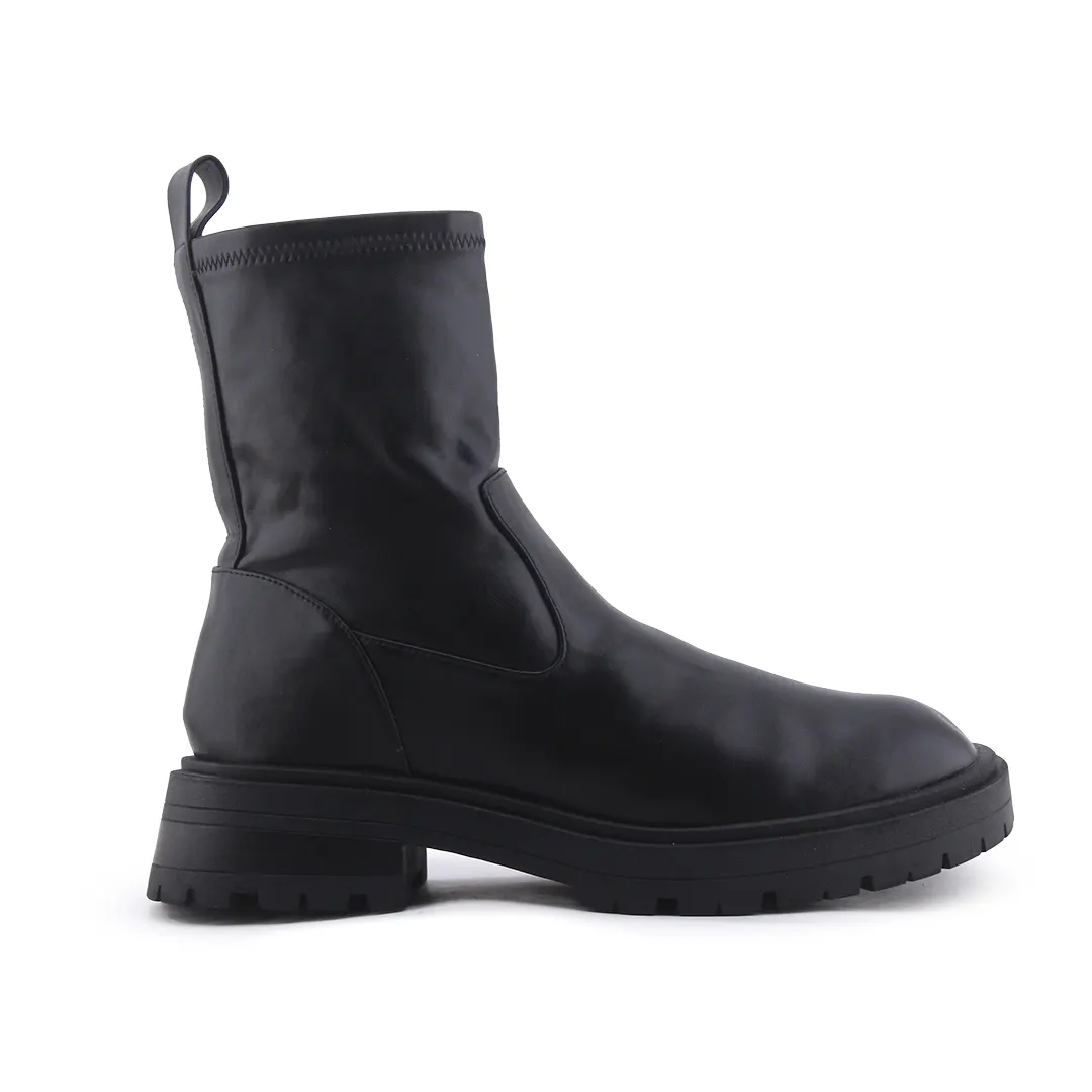 Pull & Bear Zipper Ankle Boot | 100% Authentic Leather