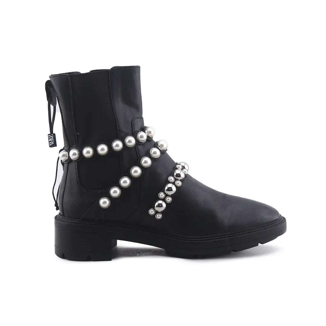 Zara Stretchable Ankle Boot | 100% Authentic Leather