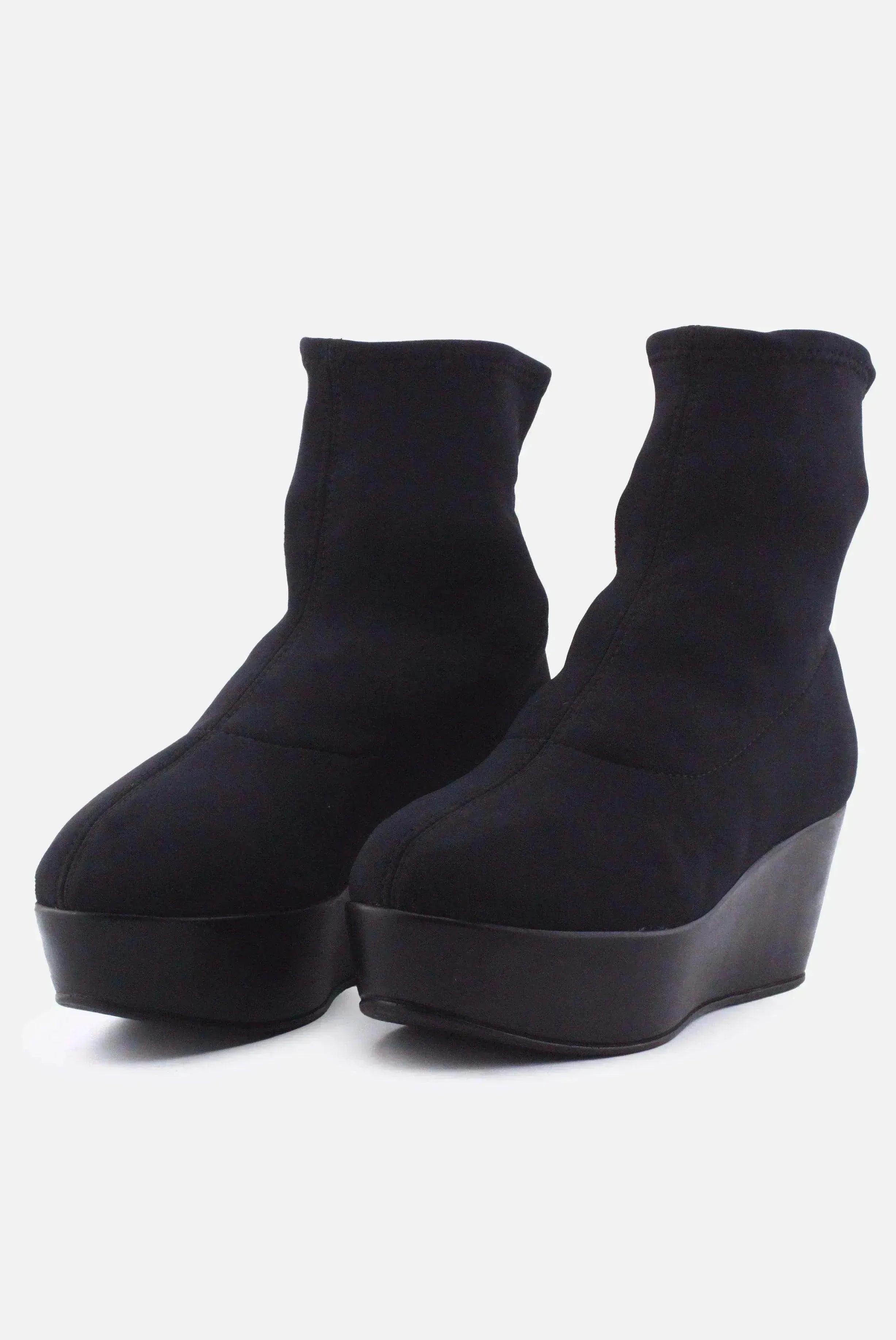 Hobby Wedge Boots | Textile - sundaybazar
