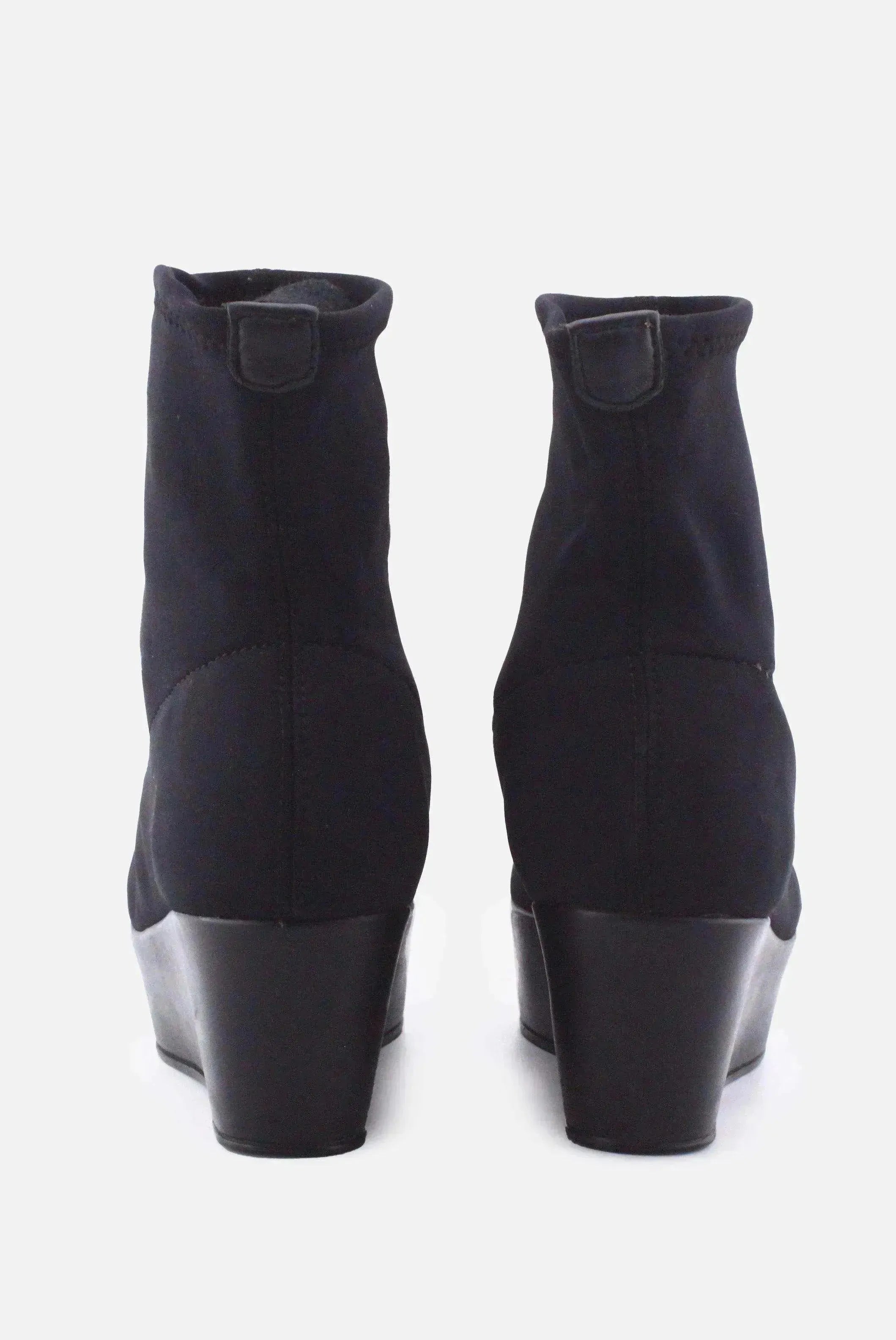 Hobby Wedge Boots | Textile - sundaybazar