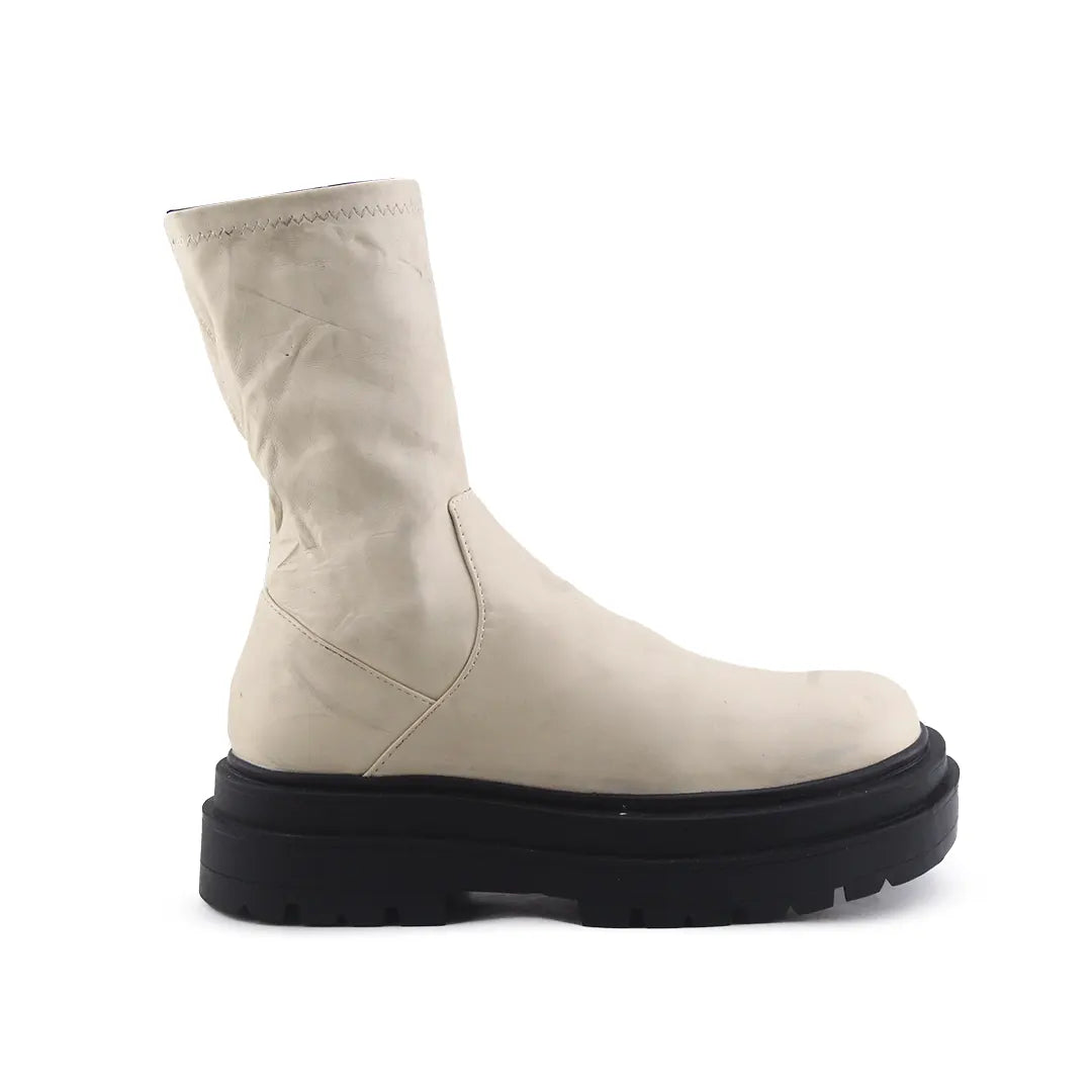 Pull & Bear Zipper Ankle Boot | 100% Authentic Leather