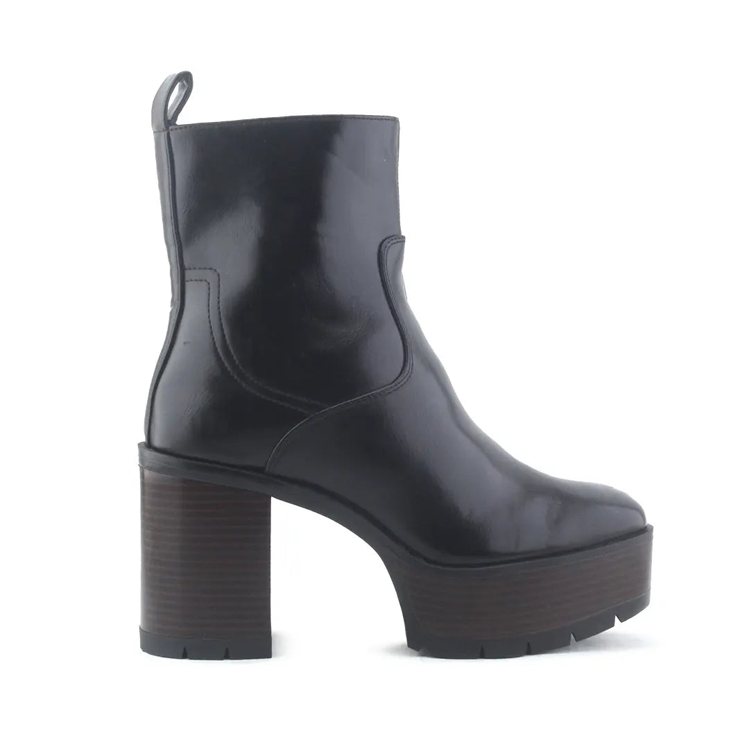 Stradivarius Zipper Ankle Boot | 100% Authentic Leather