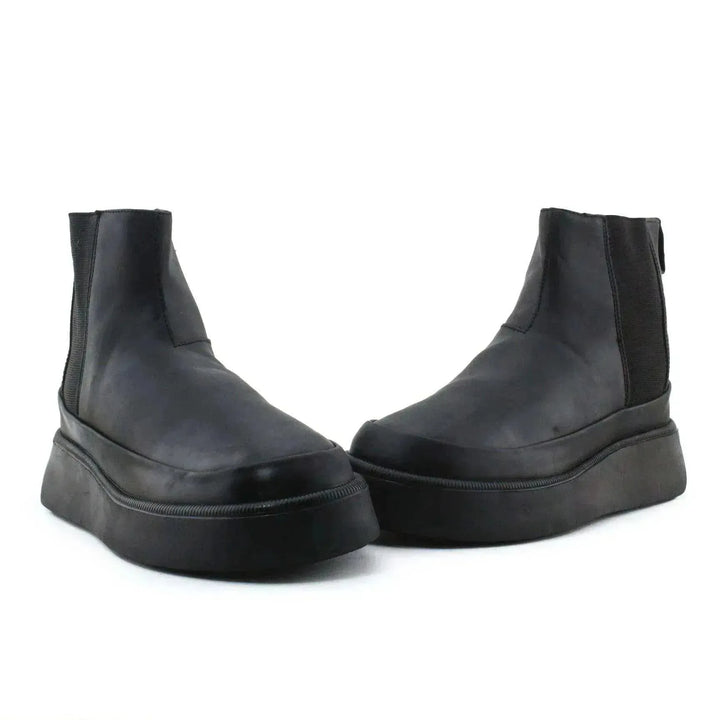 Zara Stretchable Chelsea Ankle Boots | 100% Authentic Leather - sundaybazar