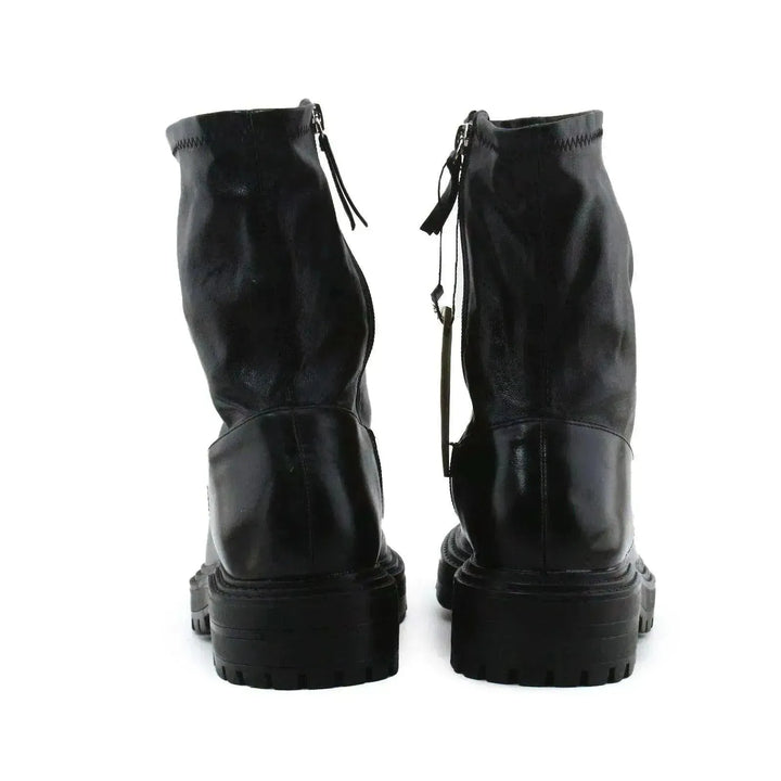 Zara Zipper Ankle Boots | 100% Authentic Leather - sundaybazar