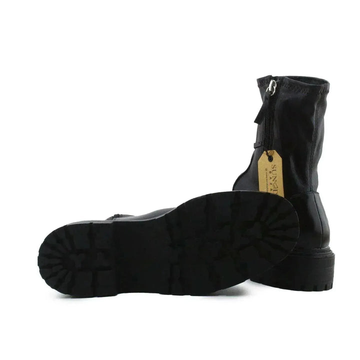 Zara Zipper Ankle Boots | 100% Authentic Leather - sundaybazar