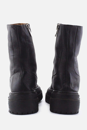 Zara Zipper Ankle Boots | 100% Authentic Leather - sundaybazar
