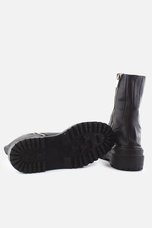 Zara Zipper Ankle Boots | 100% Authentic Leather - sundaybazar